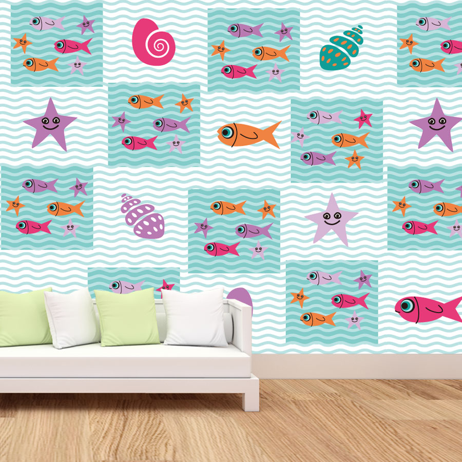 Baby Nursery Peel And Stick Wallpaper - ورق حائط صور قابل للتقشير واللصق