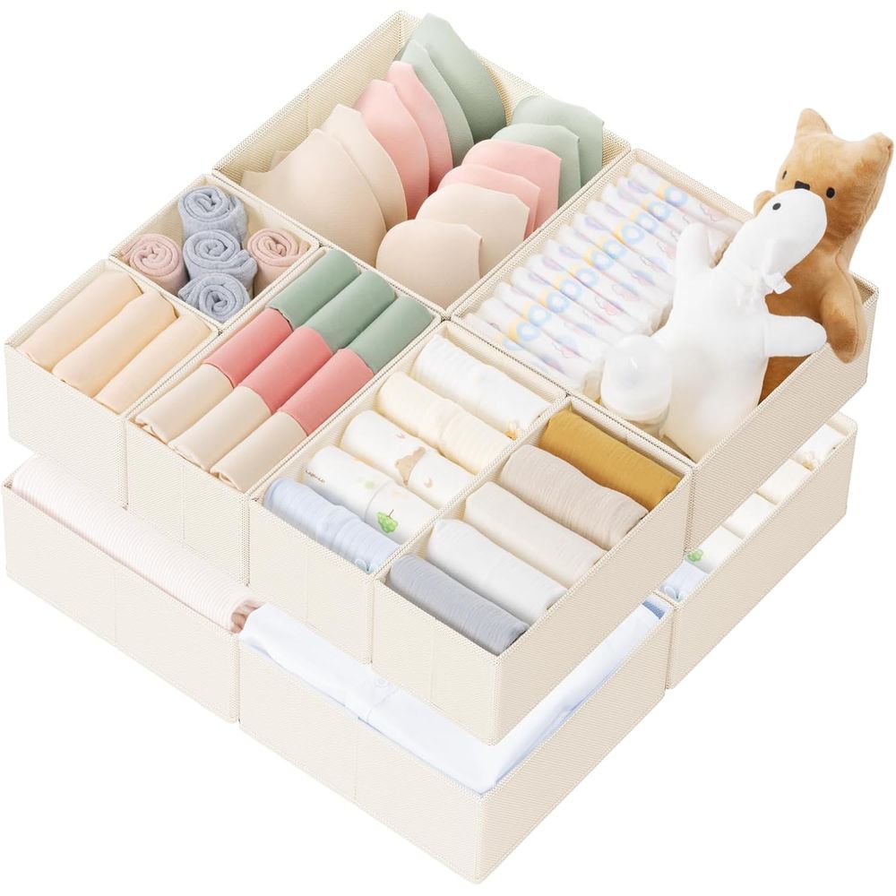 Baby Nursery Closet Organization - منظم أدراج من 10 قطع لملابس