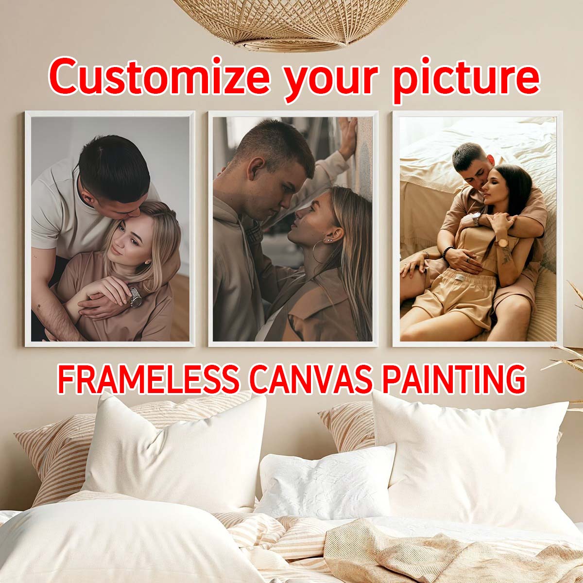 Photo Frame Baby - لوحة ثلاثية الأبعاد - إطار خشبي