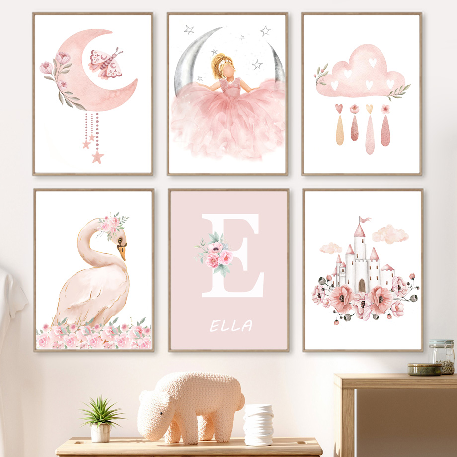 Baby Nursery Posters - لوحة فنية جدارية لغرفة الأطفال بتصميم