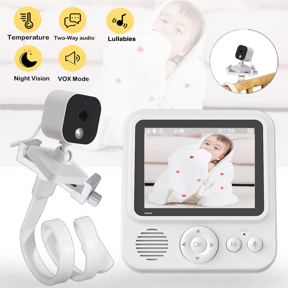 Wearable Baby Monitor - شاشة مراقبة فيديو للأطفال مقاس 2.8