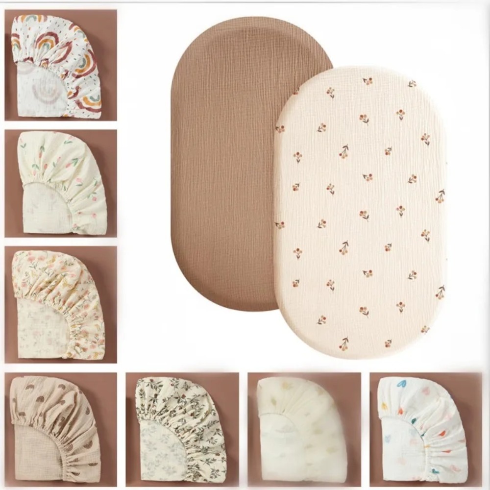 Baby Nursery Bedding - ملاءة سرير أطفال قطنية ناعمة قابلة
