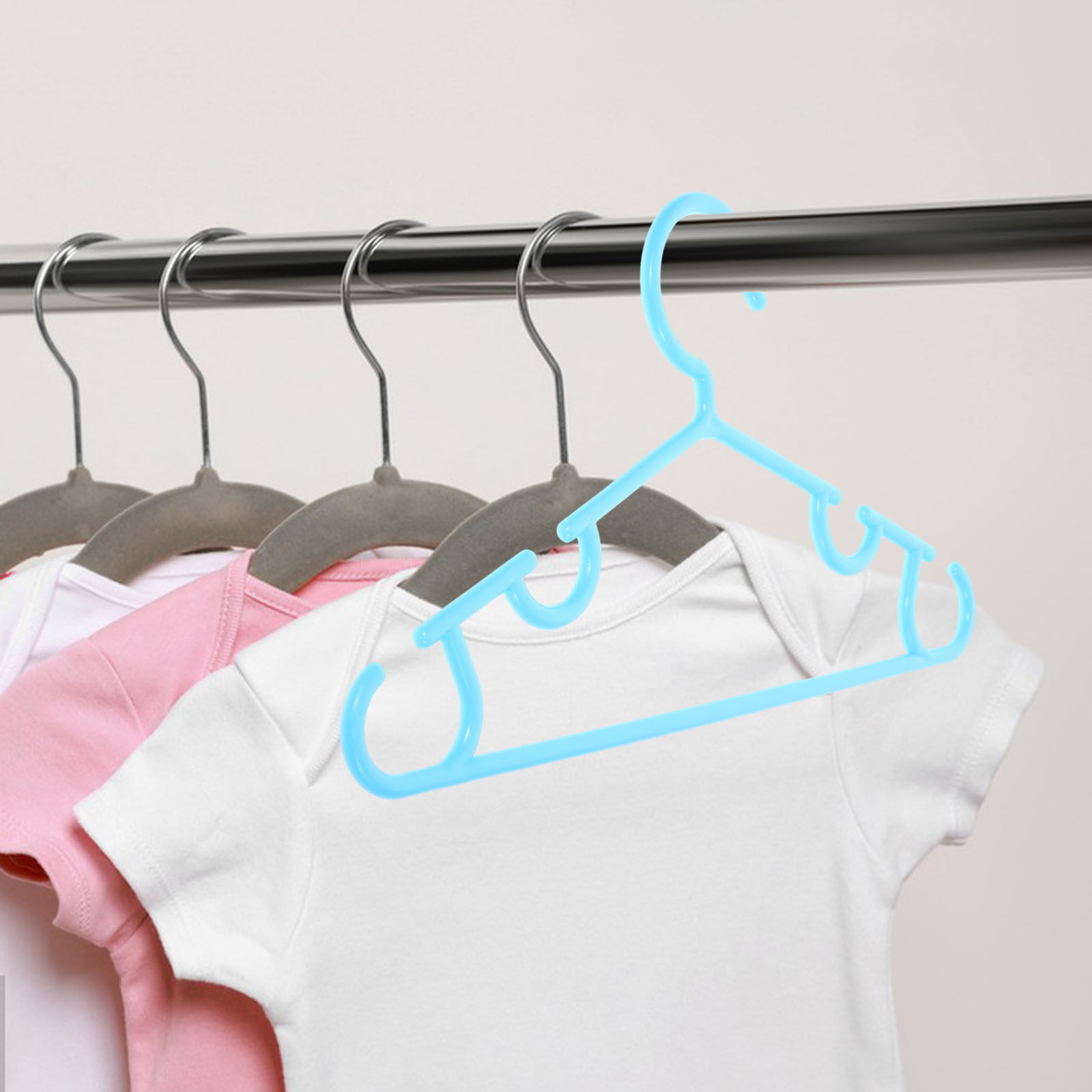 Baby Nursery Closet - 10 قطع من علاقات الملابس الآمنة