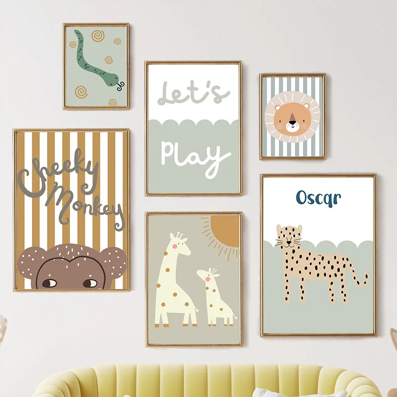 Baby Nursery Posters - لوحات فنية جدارية كرتونية على شكل