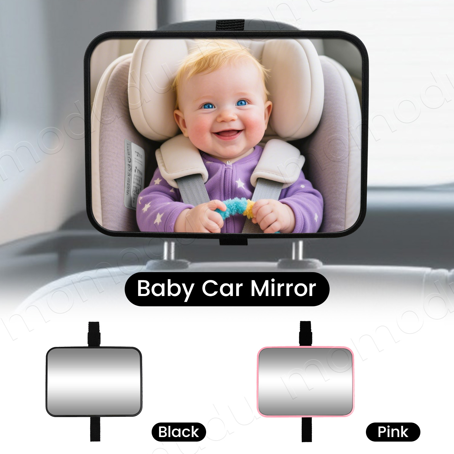 Wearable Baby Monitor - مرآة سيارة للأطفال الرؤية الخلفية مرآة