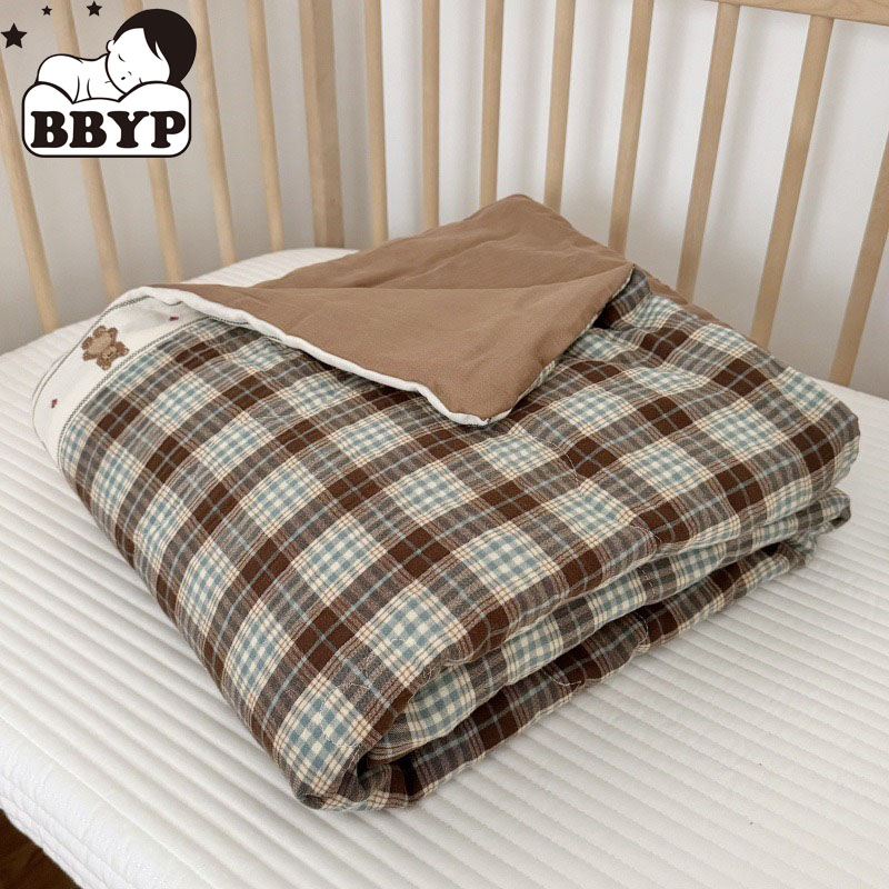 Baby Nursery Bedding - لحاف كتان شبكي مسامي للأطفال -