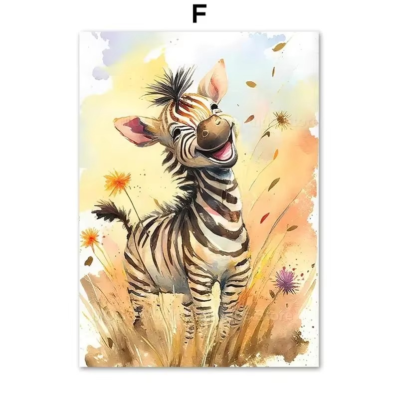 Baby Nursery Posters - لوحات فنية جدارية للأطفال بتصميمات حيوانات