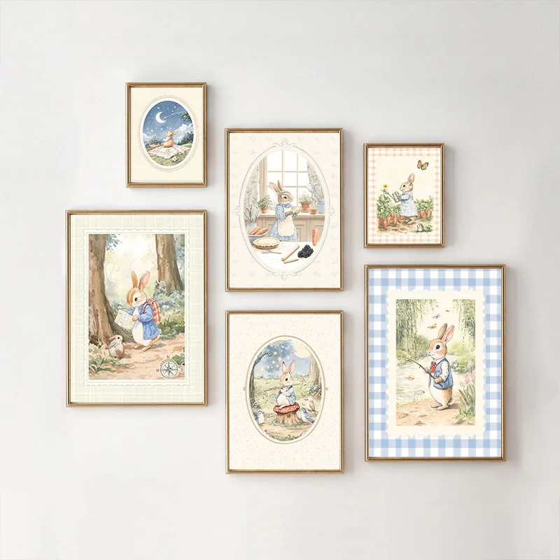 Baby Nursery Vintage - لوحة فنية جدارية قماشية مزخرفة بتصميم