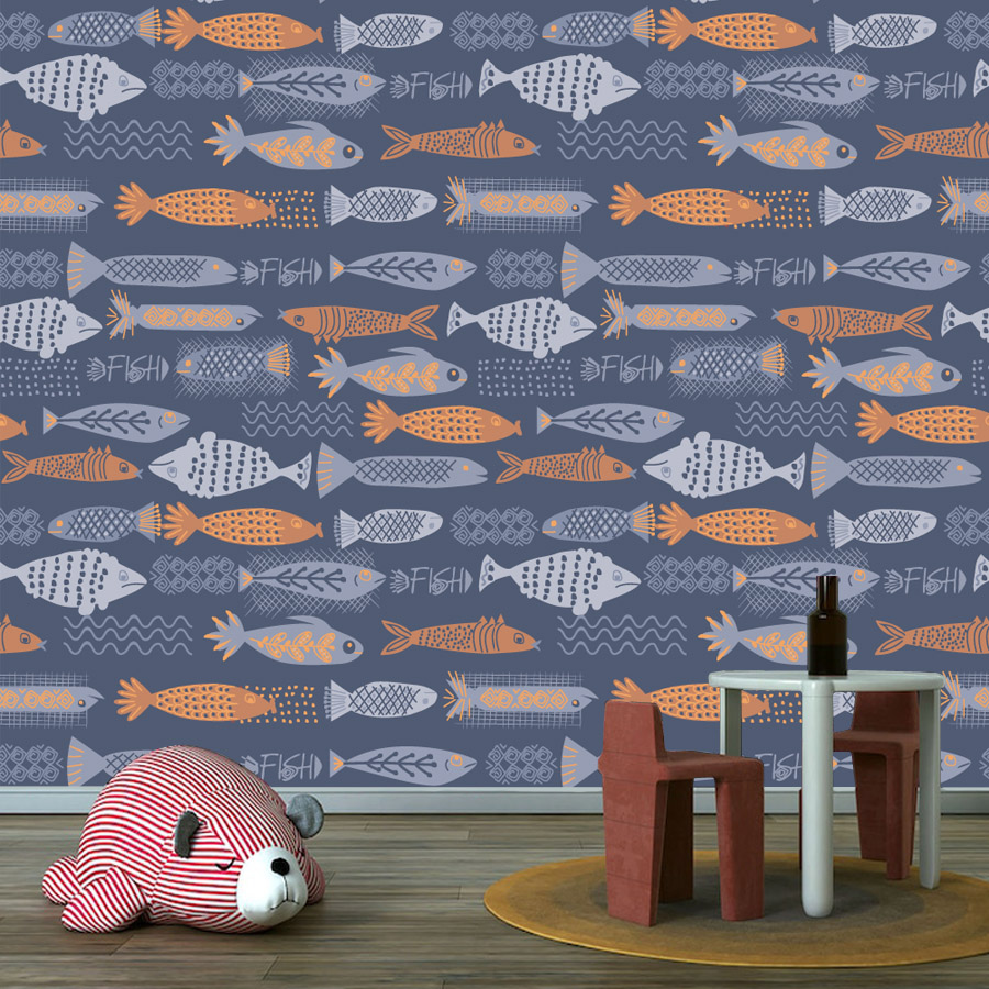 Baby Nursery Peel And Stick Wallpaper - ورق جدران لاصق مقاوم للماء بتصميم