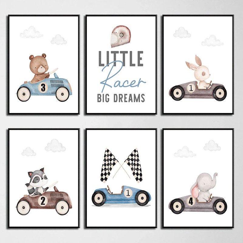 Baby Nursery Vintage - لوحة فنية مطبوعة على قماش بتصميم