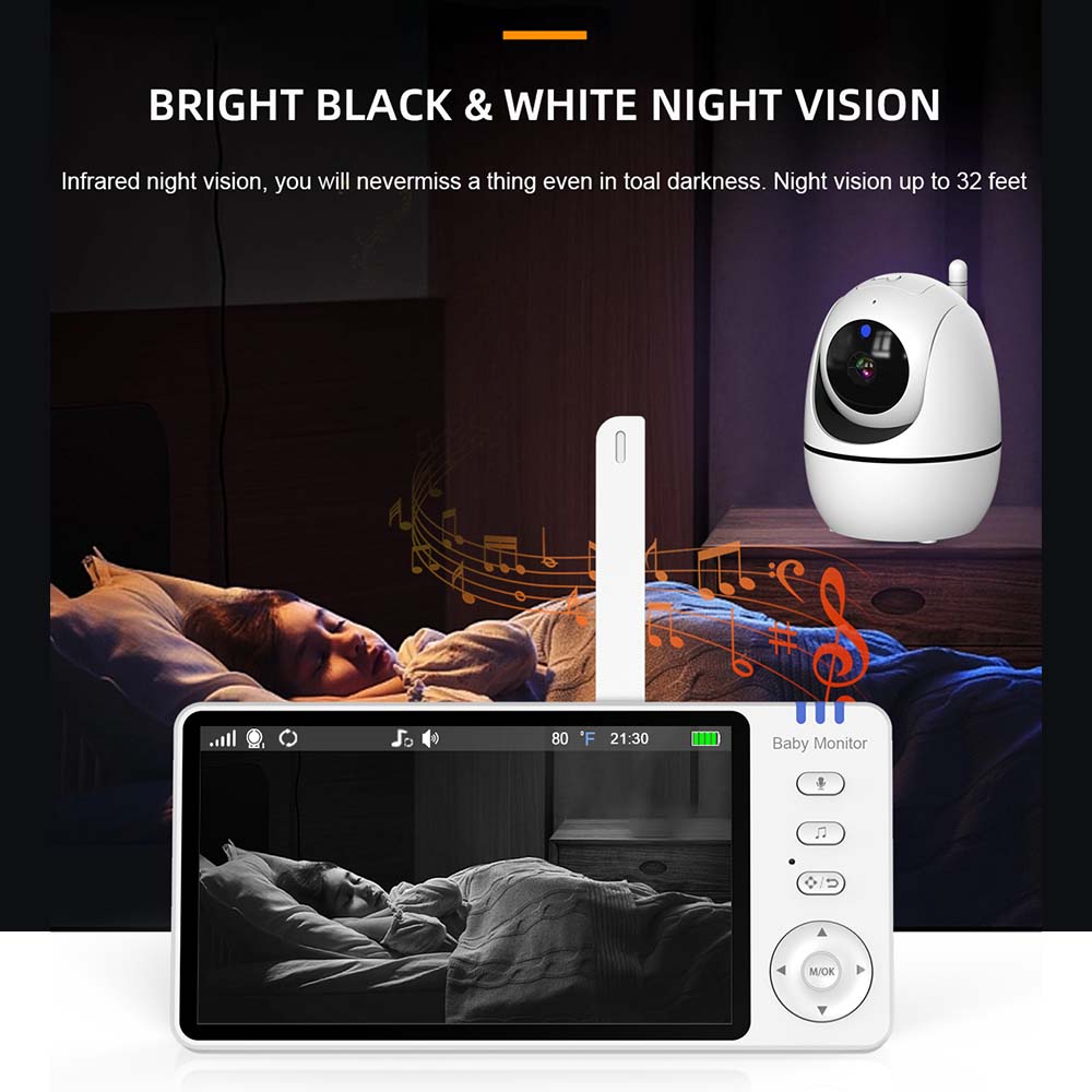 5 بوصة مراقبة الطفل بالفيديو ، - مراجعة Wearable Baby Monitor وسعره