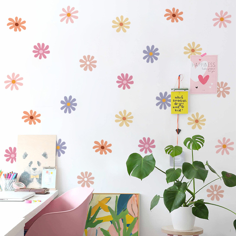 ديزي الأزهار ملصقات الحائط الأ - مراجعة Baby Nursery Peel And Stick Wallpaper وسعره