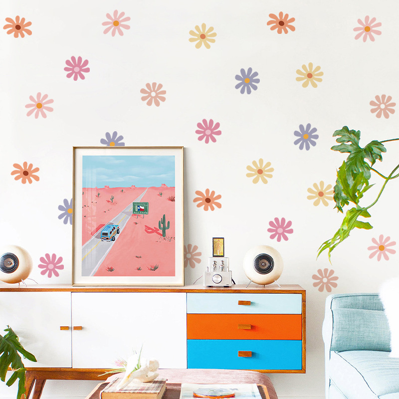 ديزي الأزهار ملصقات الحائط الأ - مراجعة Baby Nursery Peel And Stick Wallpaper وسعره