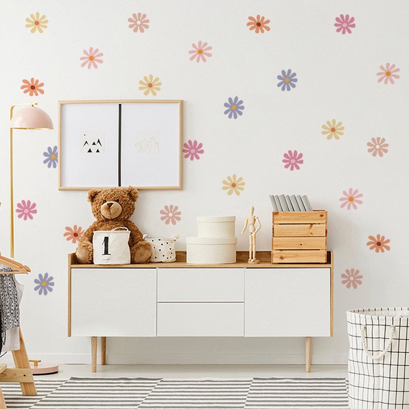 ديزي الأزهار ملصقات الحائط الأ - مراجعة Baby Nursery Peel And Stick Wallpaper وسعره