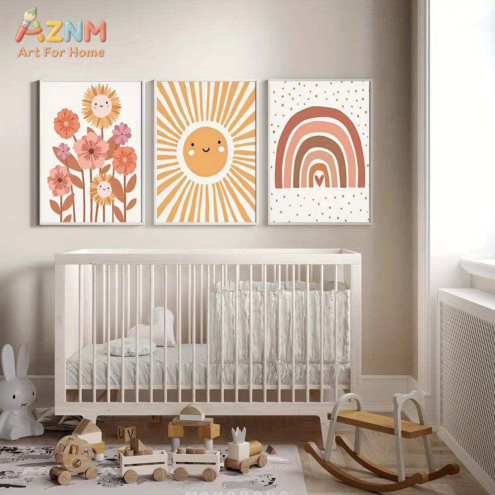 لوحة فنية قماشية بوهو من AZNM  - مراجعة Baby Nursery Neutral وسعره