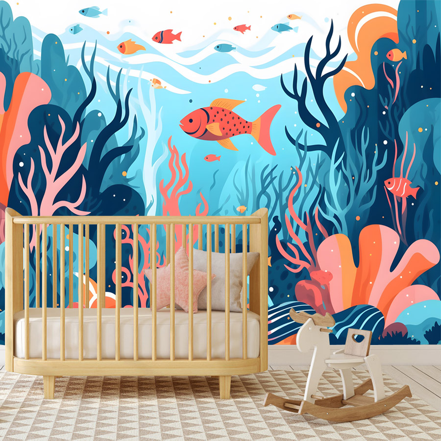 ورق جدران كرتوني لاصق 6+ قطع ل - مراجعة Baby Nursery Peel And Stick Wallpaper وسعره