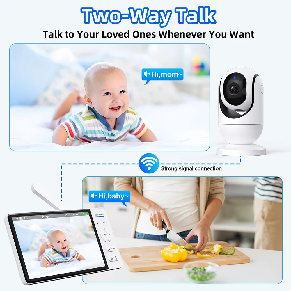 7.0 ''فيديو مراقبة الطفل 720P  - مراجعة Wearable Baby Monitor وسعره