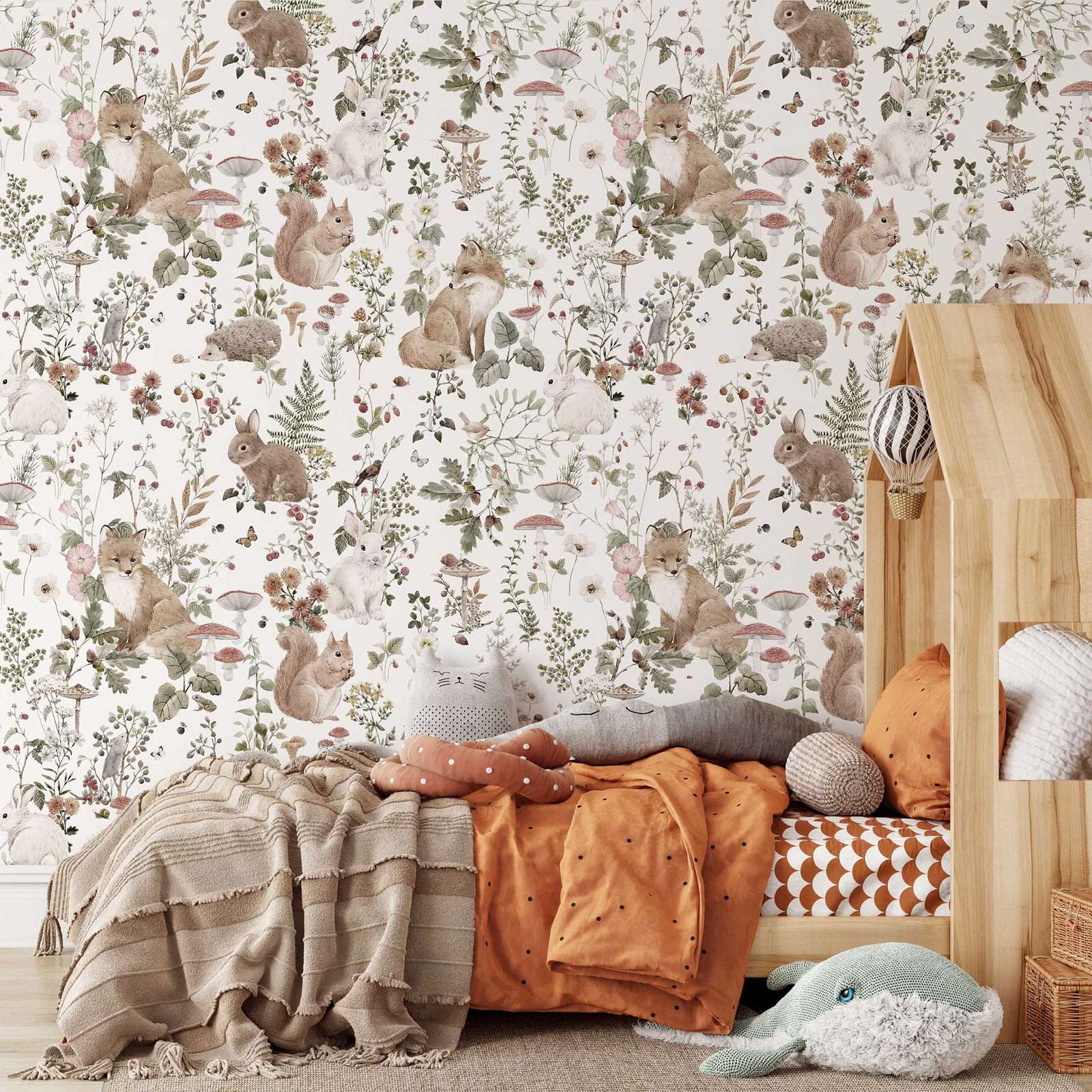 Forest Babies MuraL، ورق جدران - مراجعة Baby Nursery Vintage وسعره