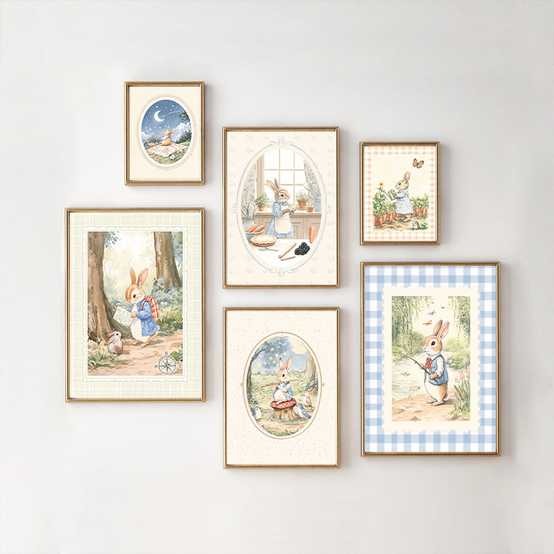 خمر بوهو الأزرق منقوشة أرنب مس - مراجعة Baby Nursery Vintage وسعره
