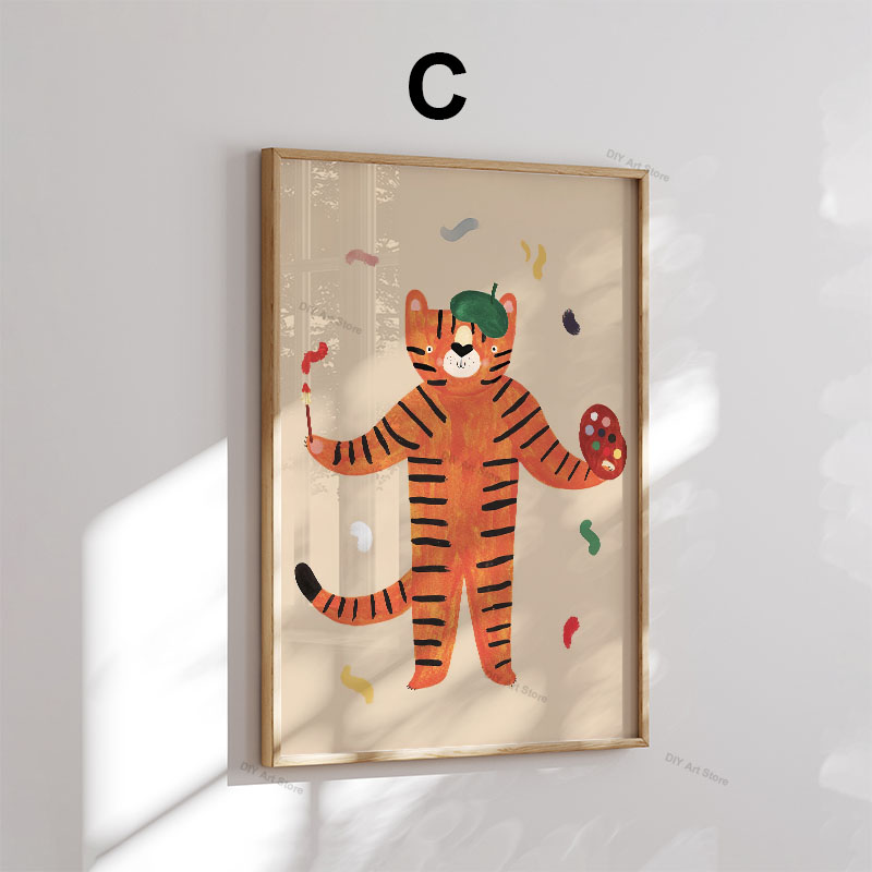 لوحات فنية جدارية كرتونية مضحك - مراجعة Baby Nursery Posters وسعره