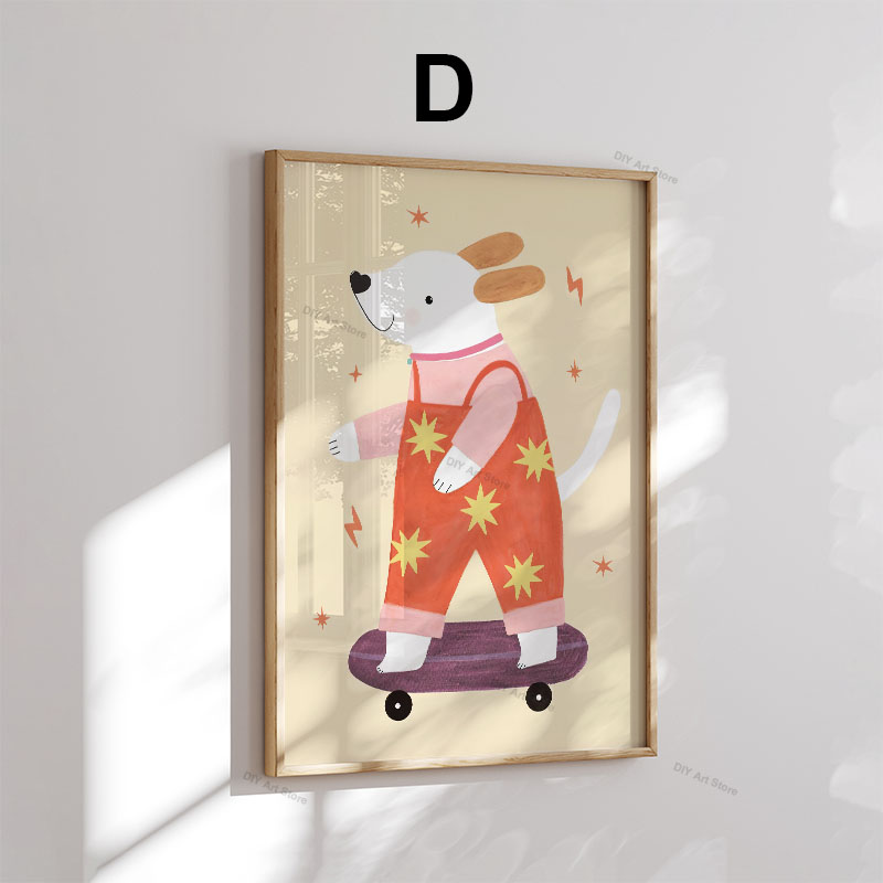 لوحات فنية جدارية كرتونية مضحك - مراجعة Baby Nursery Posters وسعره