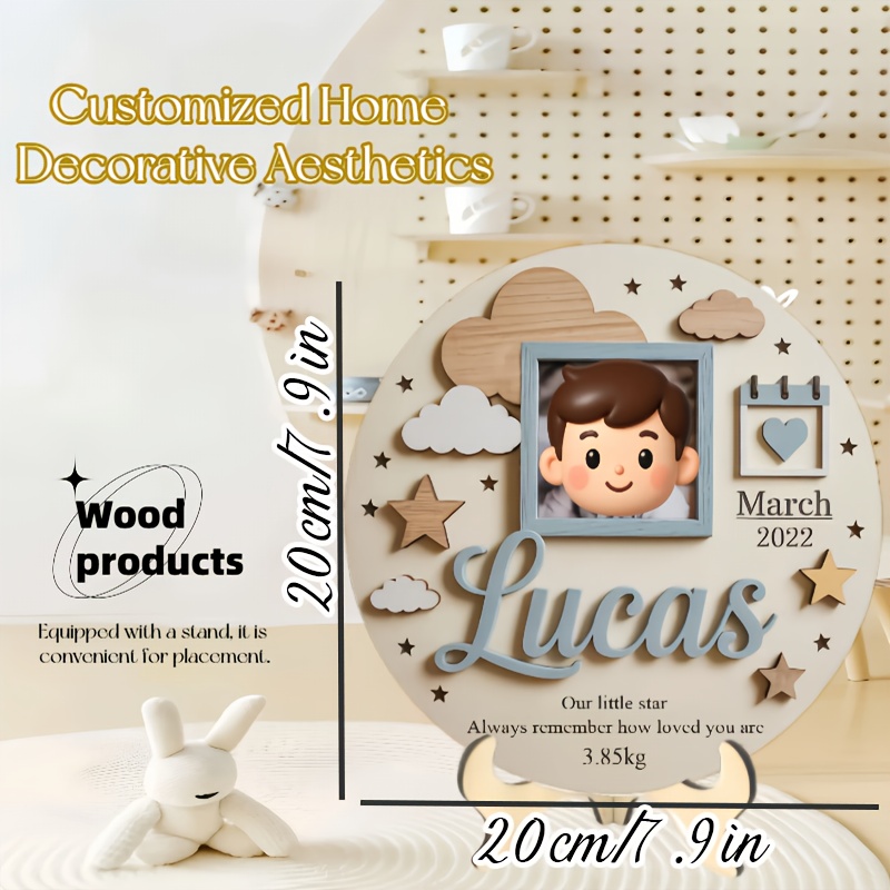 إطار صور مخصص للأطفال، لوحة خش - مراجعة Photo Frame Baby وسعره