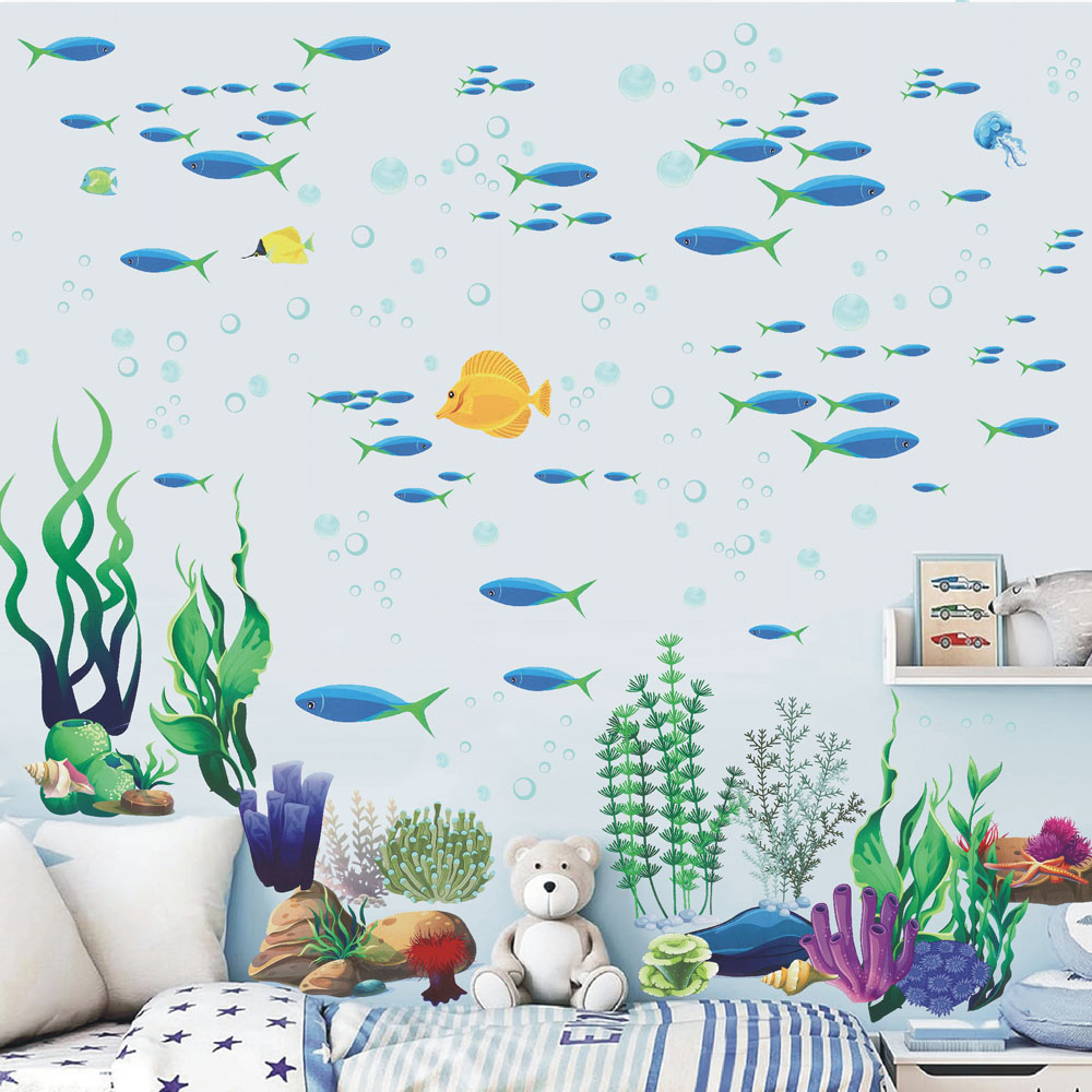 ملصقات جدارية تحت البحر بتصميم - مراجعة Baby Nursery Under The Sea وسعره