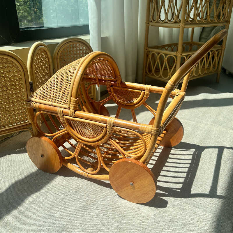 المنسوجة الروطان عربة طفل خمر  - مراجعة Baby Nursery Vintage وسعره