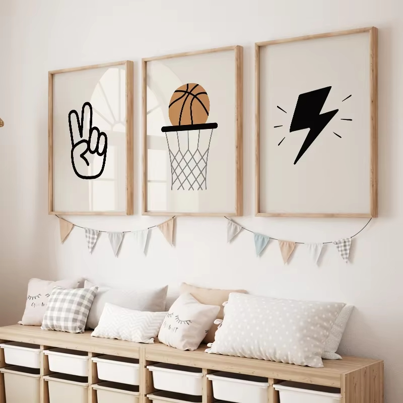 ملصق جداري بسيط للأولاد يلعبون - مراجعة Baby Nursery Posters وسعره