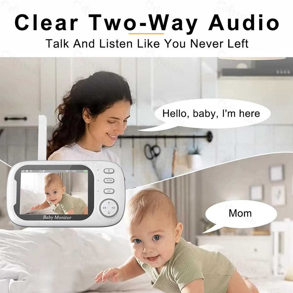 جهاز مراقبة الأطفال بشاشة 3.5  - مراجعة Wearable Baby Monitor وسعره