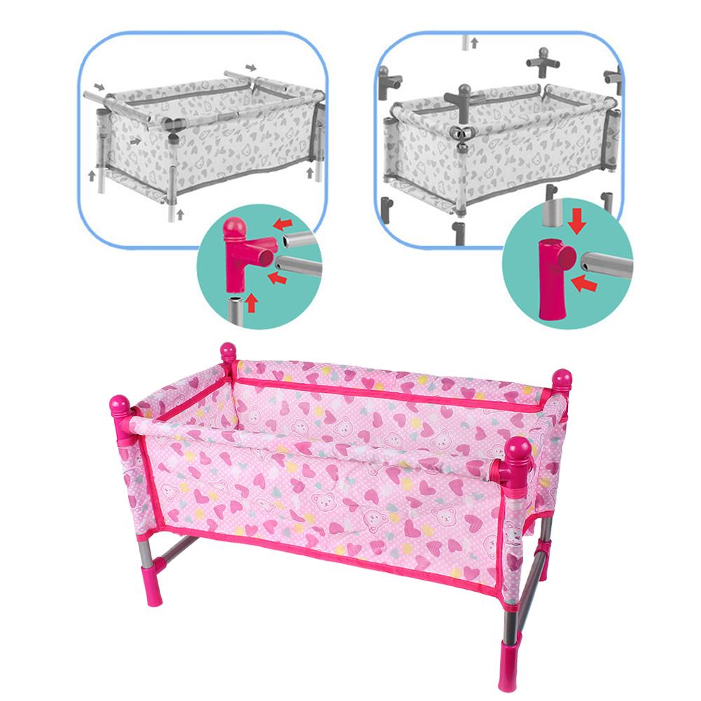 لعبة سرير محاكاة سرير دمية طفل - مراجعة Baby Nursery Crib وسعره