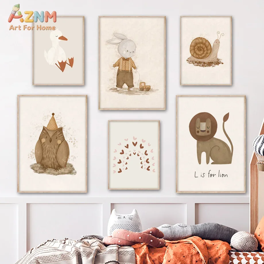 لوحة فنية قماشية للأطفال بتصمي - مراجعة Baby Nursery Neutral وسعره