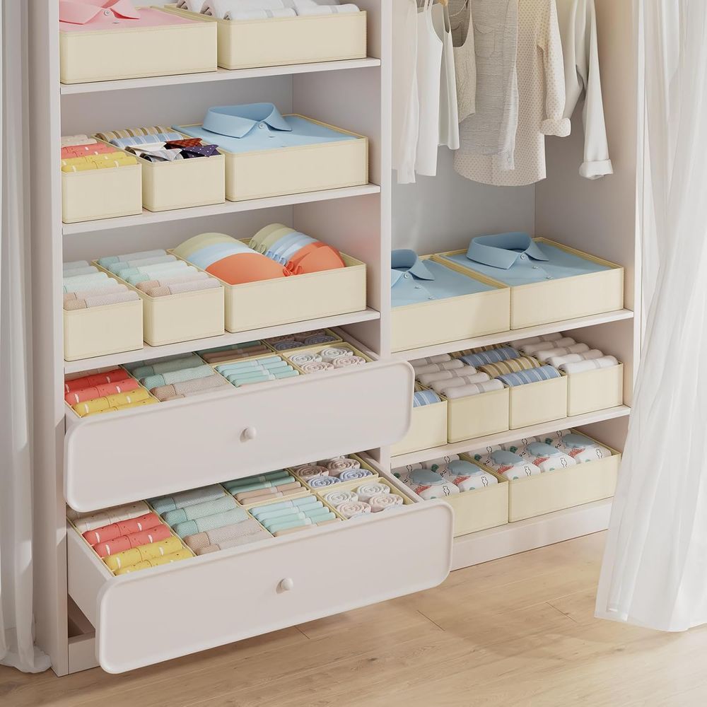 منظم ملابس 15 قطعة - منظمات وح - مراجعة Baby Nursery Closet Organization وسعره