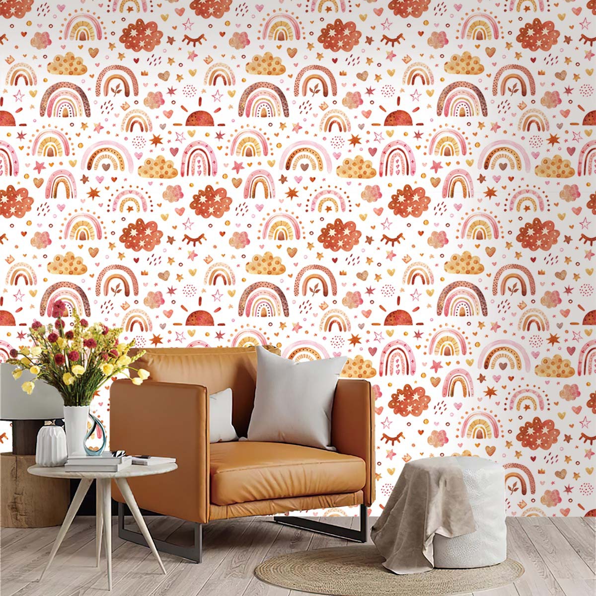 ورق جدران بوهو رينبو للأطفال ق - مراجعة Baby Nursery Peel And Stick Wallpaper وسعره