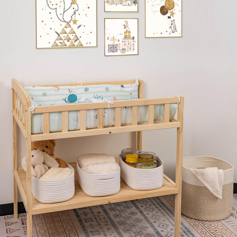 سلال تخزين صغيرة منسوجة - صناد - مراجعة Baby Nursery Closet Organization وسعره