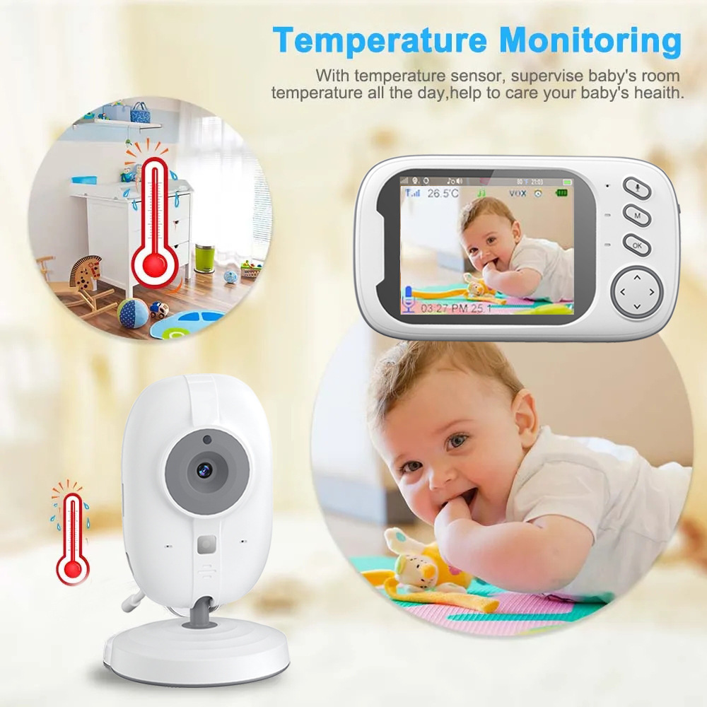 جهاز مراقبة الأطفال HTMCK بشاش - مراجعة Wearable Baby Monitor وسعره