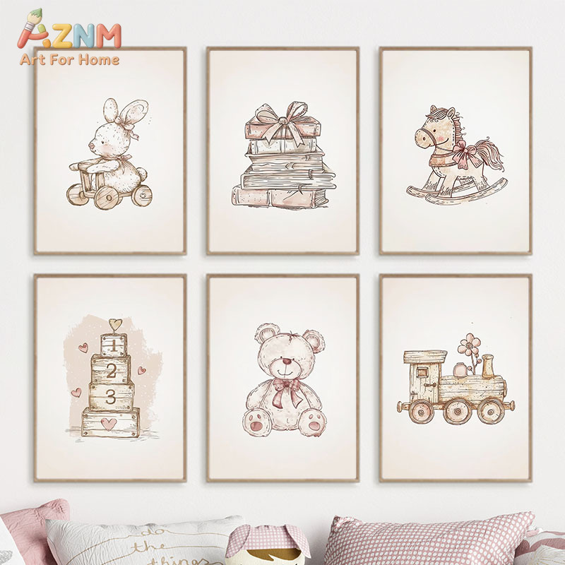 لوحة فنية قماشية عتيقة الطراز  - مراجعة Baby Nursery Vintage وسعره