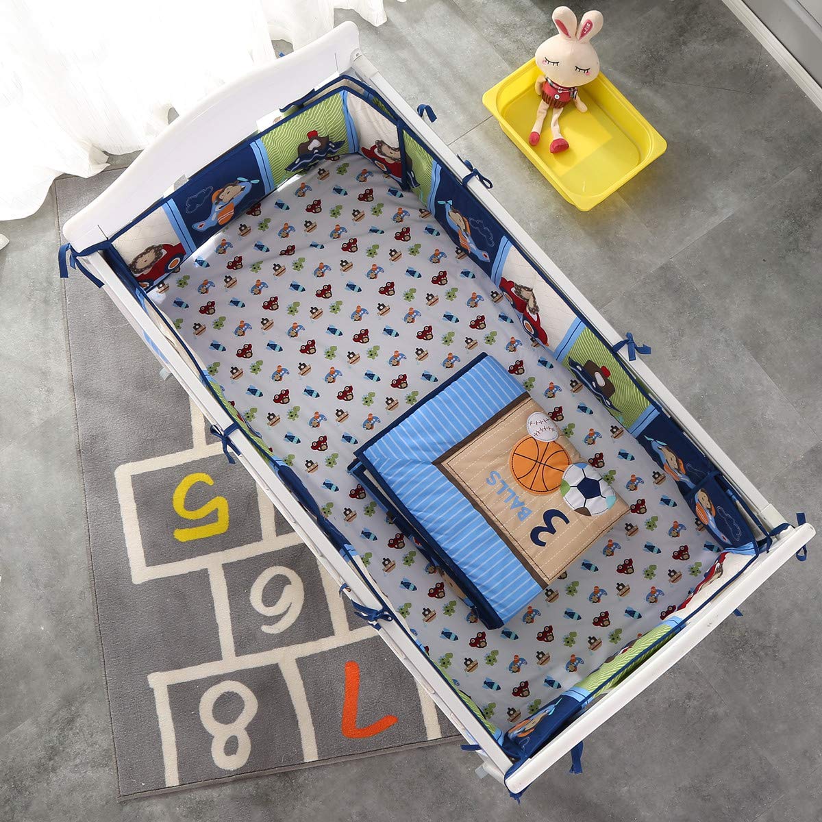 طقم سرير مكون من 7 قطع لغرفة ح - مراجعة Baby Nursery Bedding وسعره