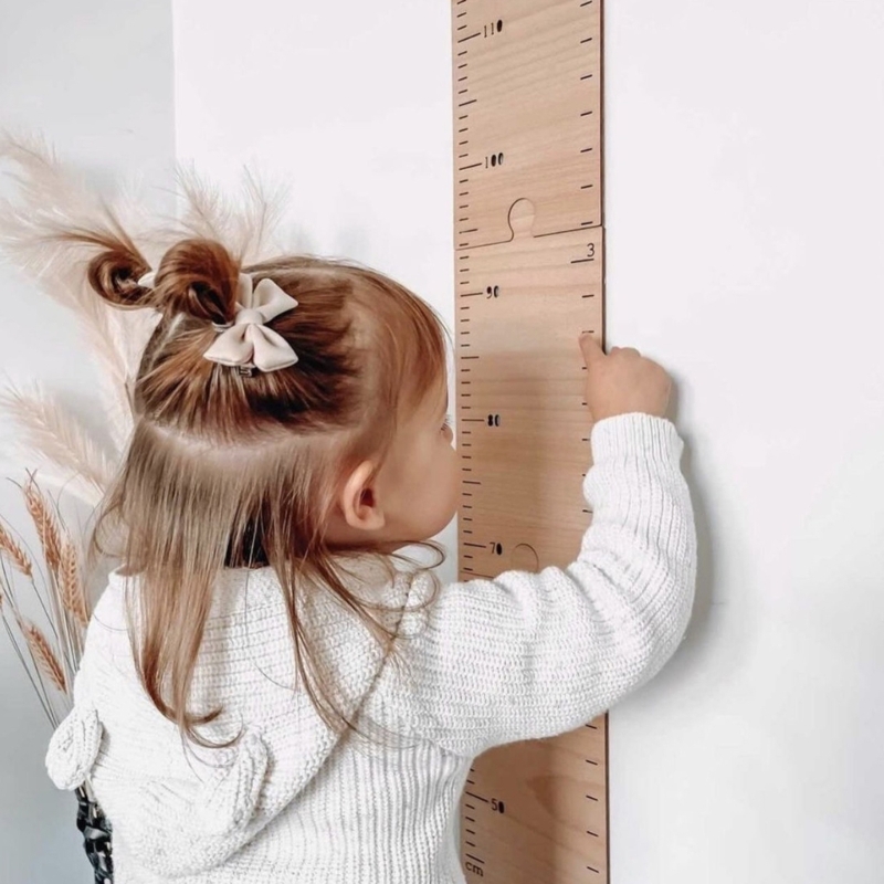 الشمال خشبية الاطفال الارتفاع  - مراجعة Growth Chart Ruler وسعره