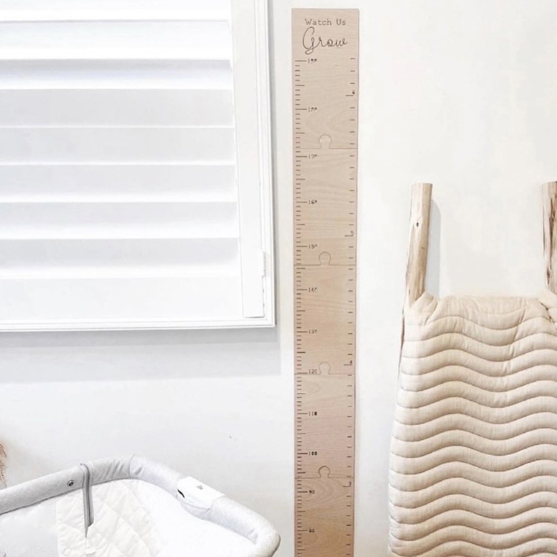 الشمال خشبية الاطفال الارتفاع  - مراجعة Growth Chart Ruler وسعره