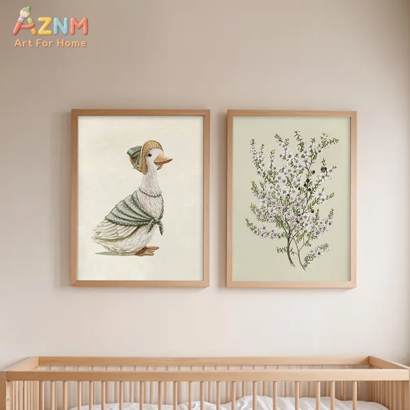 لوحة فنية جدارية قماشية بتصميم - مراجعة Baby Nursery Vintage وسعره