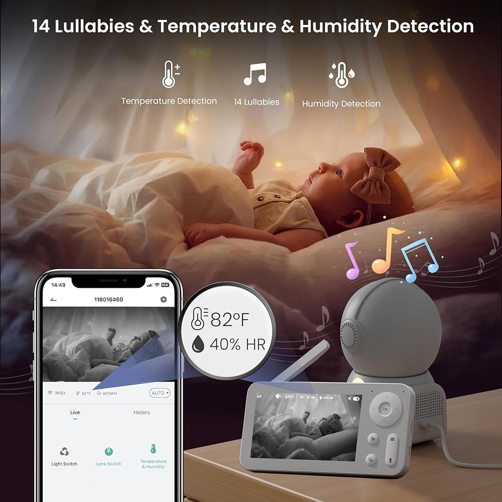 جهاز مراقبة الطفل 2K مع كاميرت - مراجعة Wearable Baby Monitor وسعره