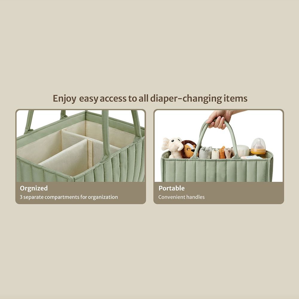 سعة كبيرة حقيبة تخزين حفاضات ا - مراجعة Baby Nursery Handles وسعره