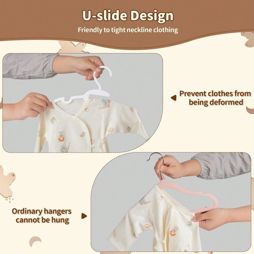 70 100 قطعة من شماعات الأطفال  - مراجعة Baby Nursery Closet وسعره