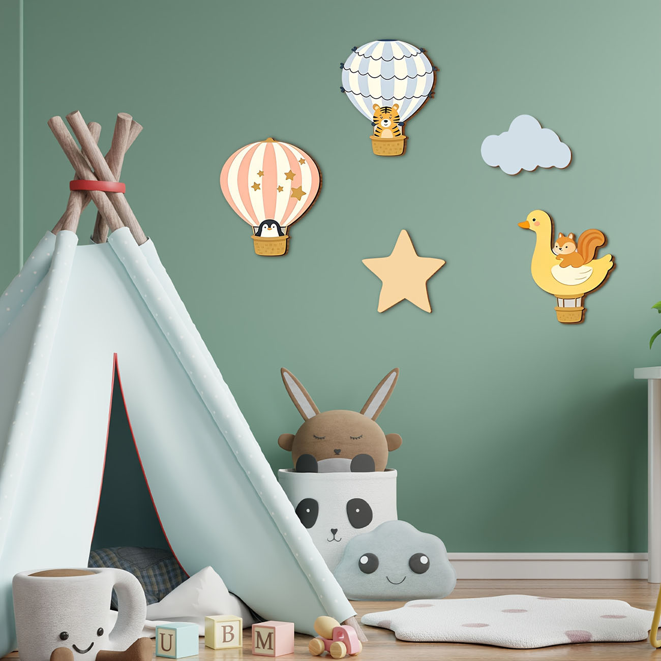 5 قطع من ملصقات الحائط الخشبية - مراجعة Baby Nursery Vinyl وسعره
